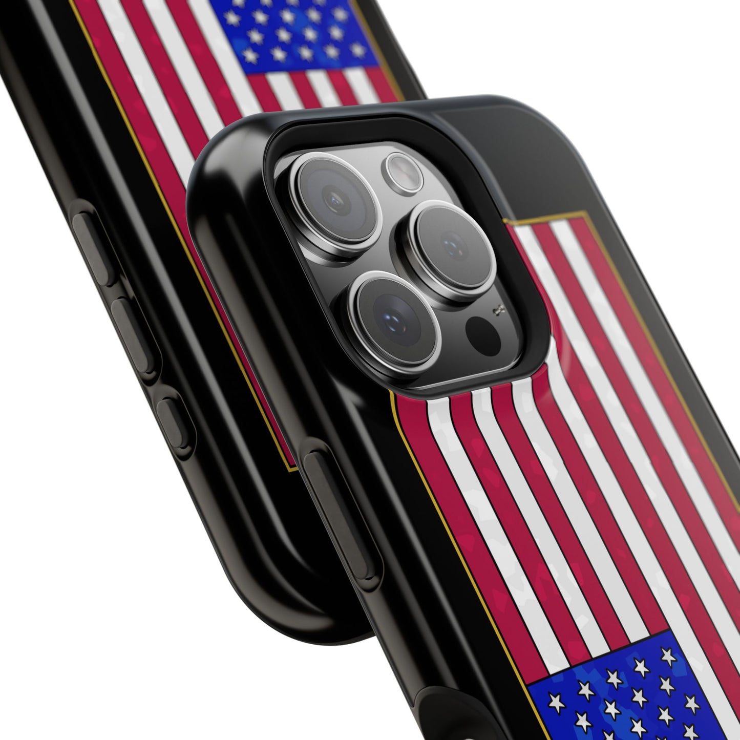 New Glory American Flag (Gold Edge Edition) - Magnetic Phone Case