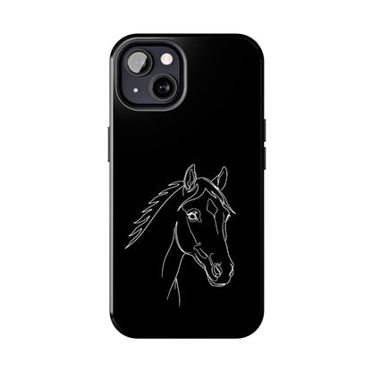 Horse Portrait Sketch - Phone Case