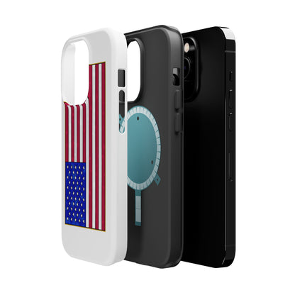 New Glory American Flag (Gold Edge Edition) - Magnetic Phone Case