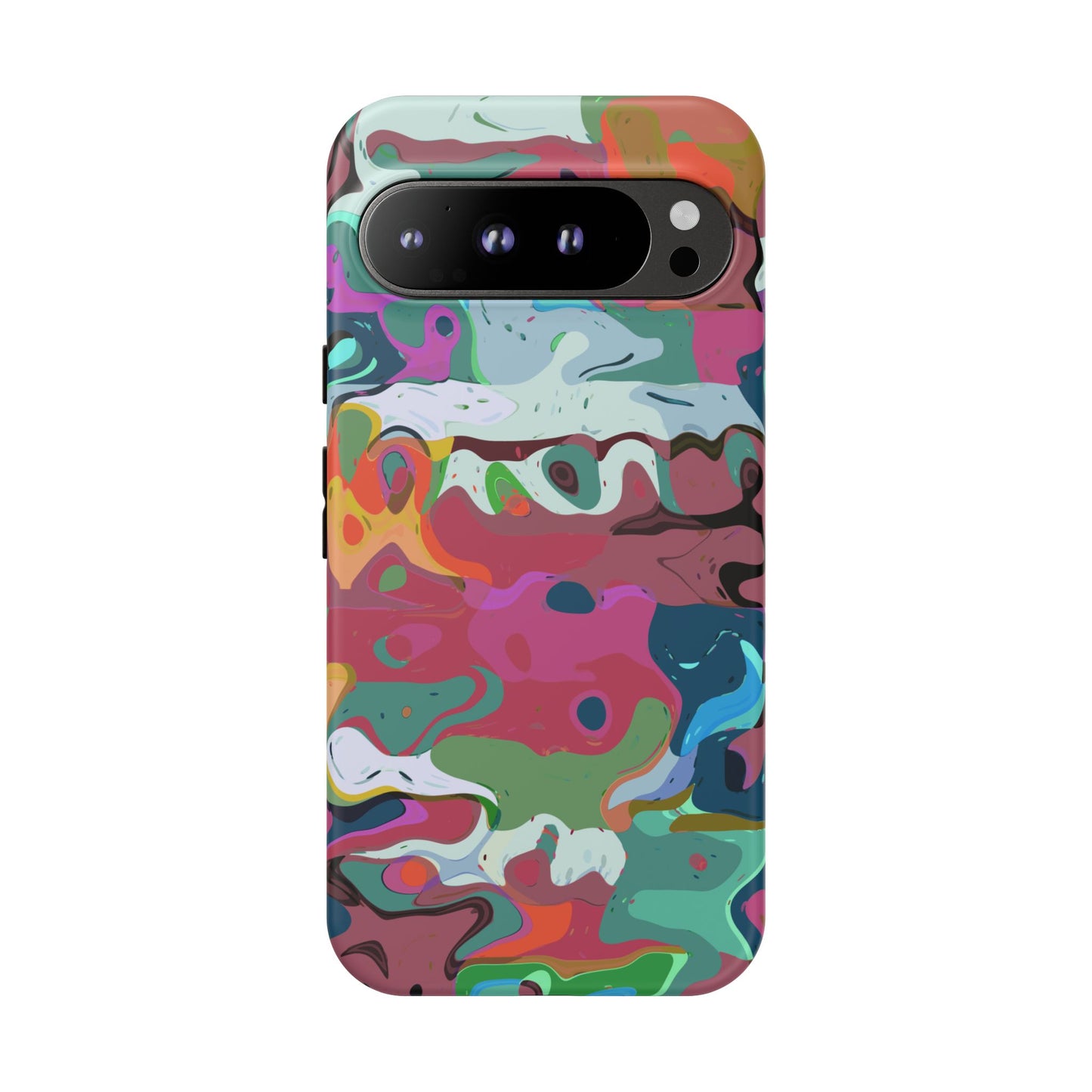 Colorful Abstract Marble - Phone Case