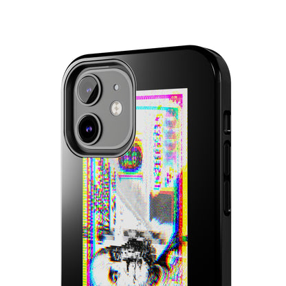 100 Dollars Bill - Neon Color Explosion - Phone Case