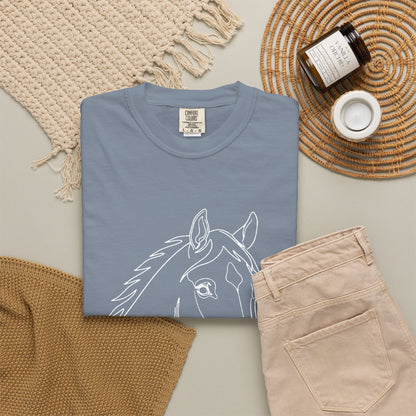Horse Portrait Sketch - T‑Shirt