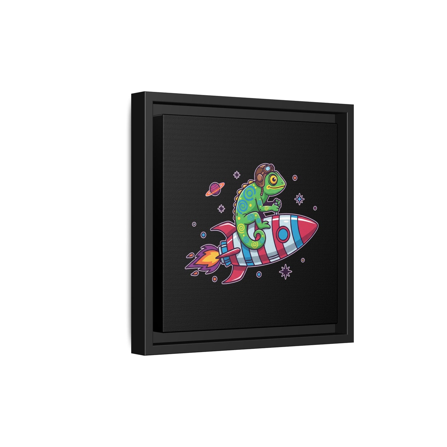 Cosmic Rider - Framed Canvas