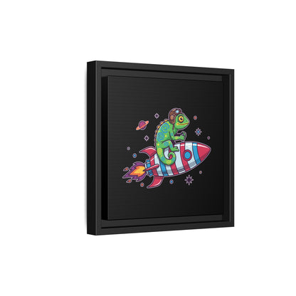 Cosmic Rider - Framed Canvas