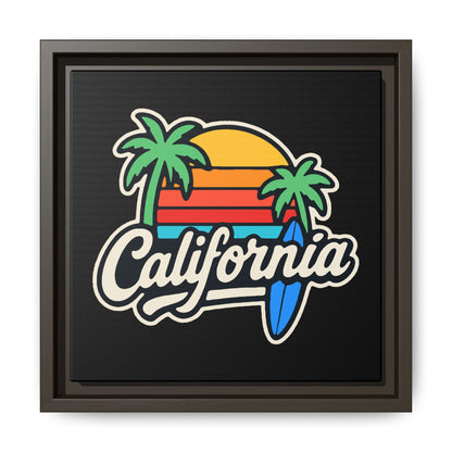 California Surf Vibes - Framed Canvas