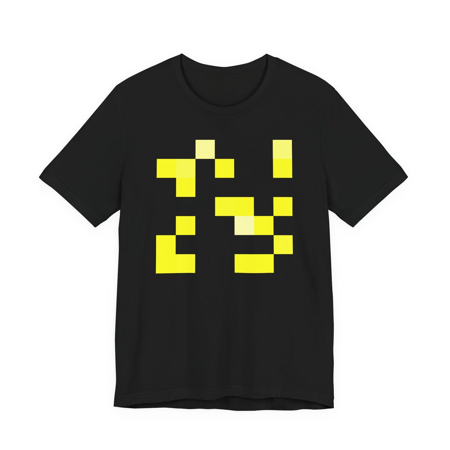 Yellow Pixel Grid - T‑Shirt