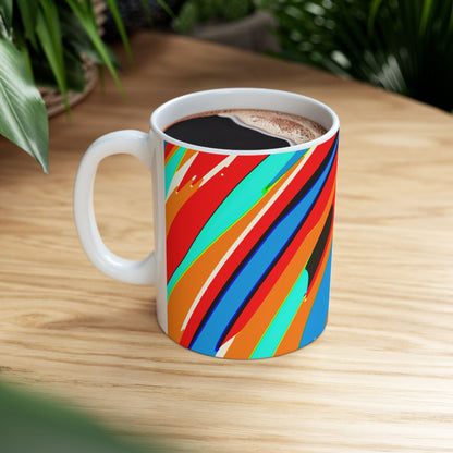 Abstract Rainbow Swirl Arc - Mug