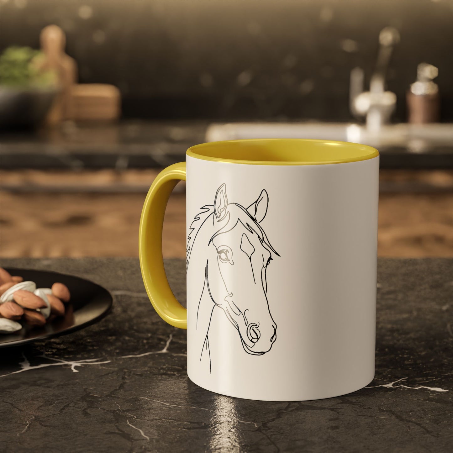 Horse Portrait Sketch - Colorful Mug