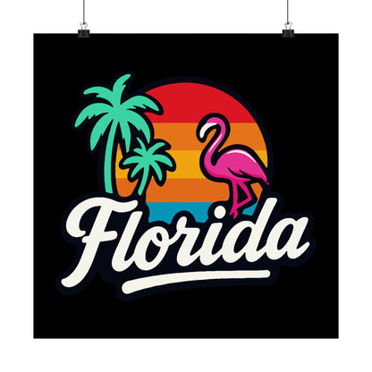 Florida Sunset Palm - Poster