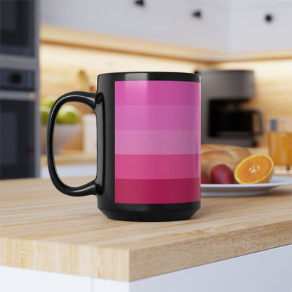 Valentine Rose Colors - Black Mug