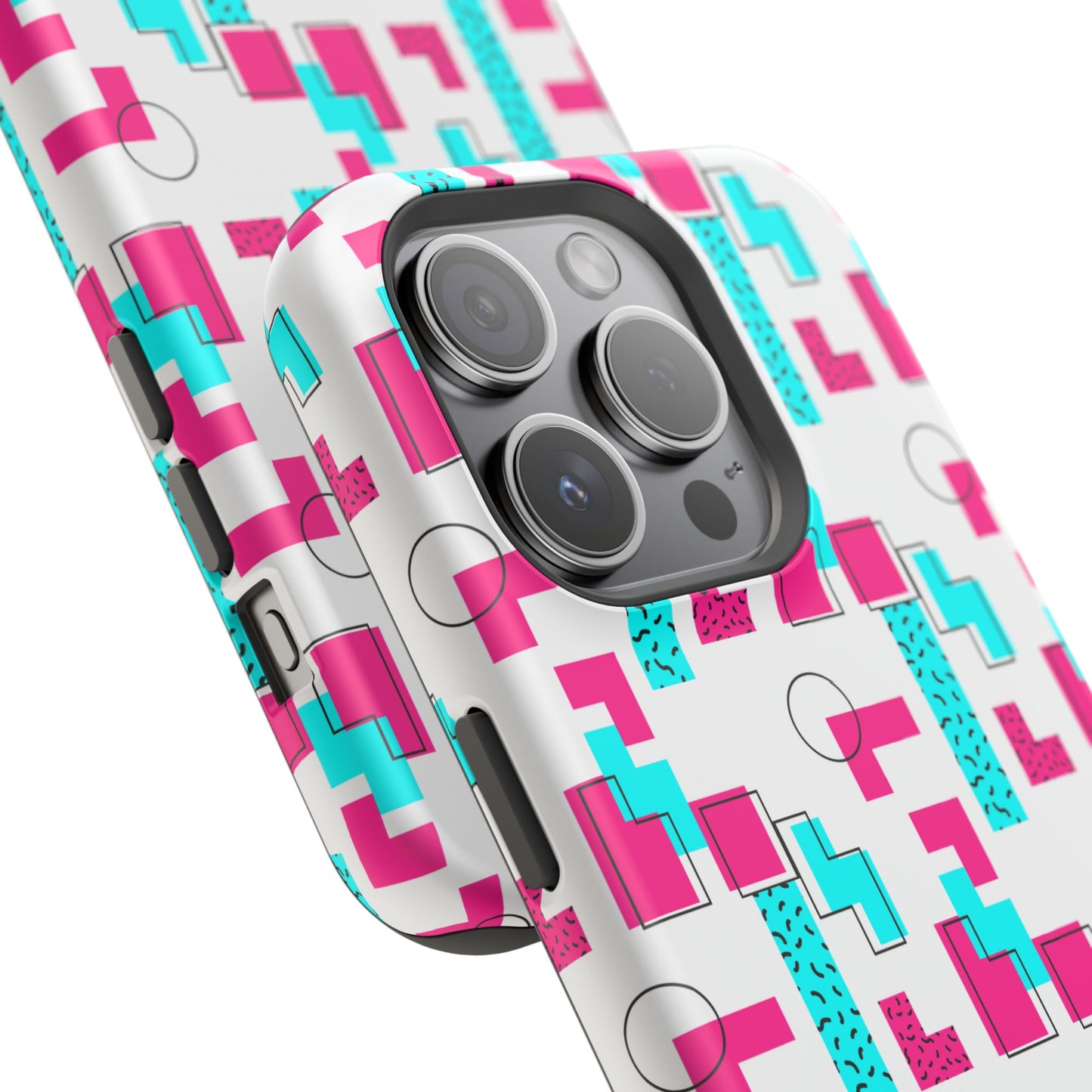 Retro Geometric Vibes - Magnetic Phone Case