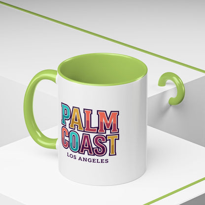 Palm Coast - Los Angeles - Color Accent Mug
