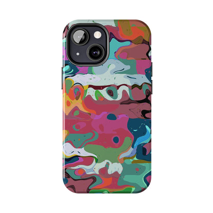 Colorful Abstract Marble - Phone Case
