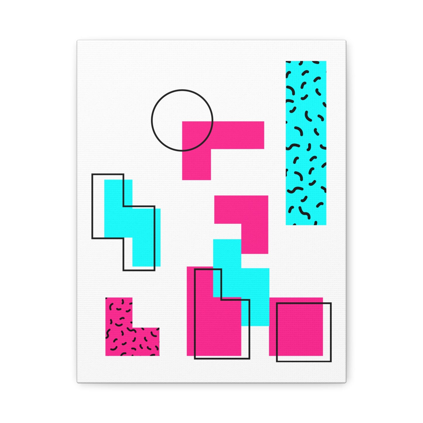 Retro Geometric Vibes - Canvas