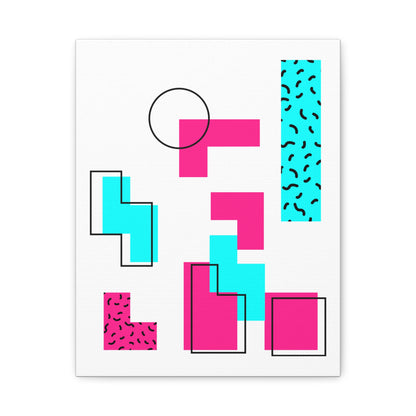 Retro Geometric Vibes - Canvas