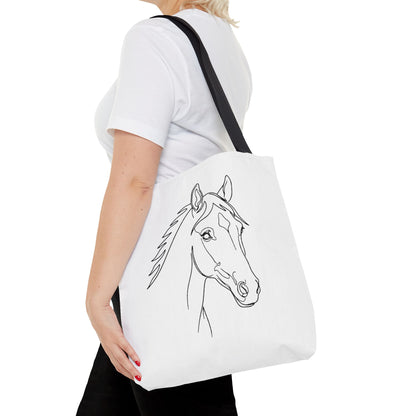 Horse Portrait Sketch - Tote Bag