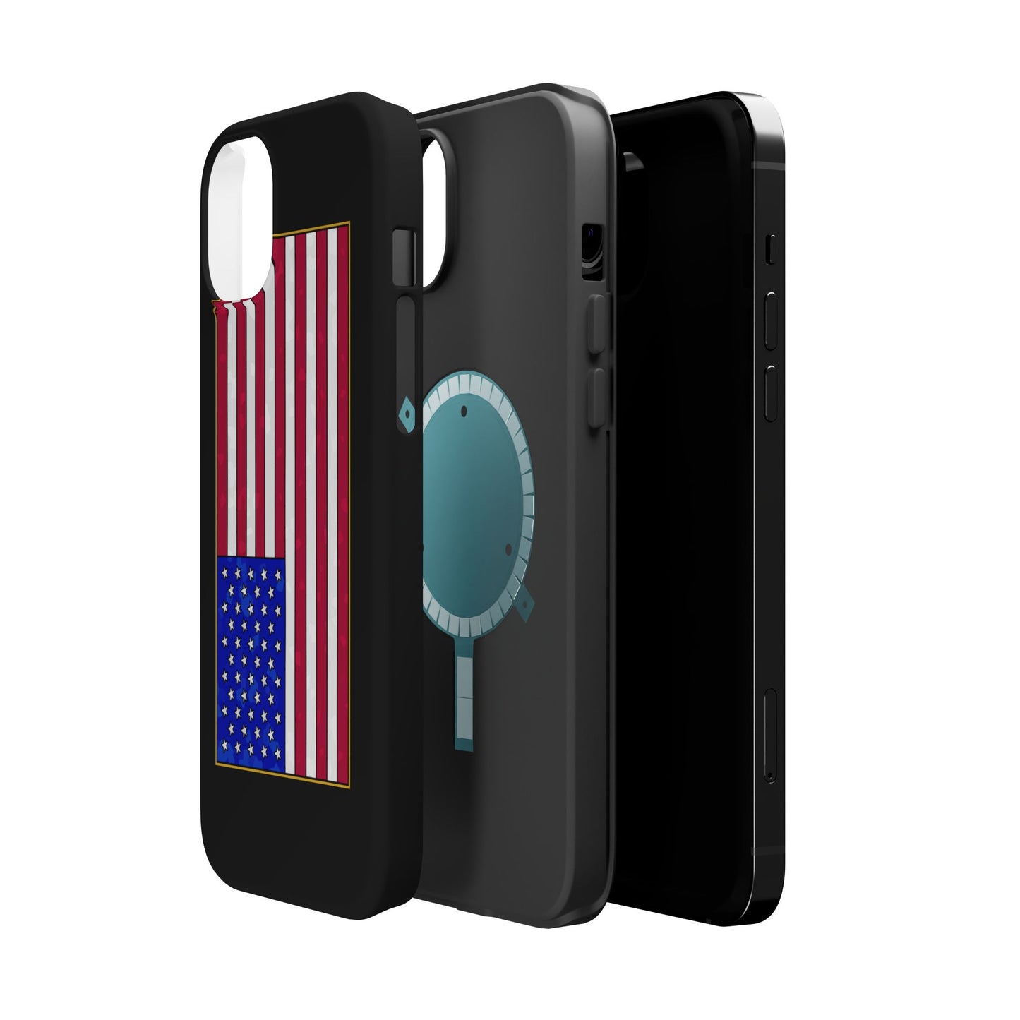 New Glory American Flag (Gold Edge Edition) - Magnetic Phone Case