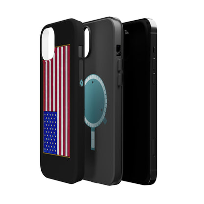 New Glory American Flag (Gold Edge Edition) - Magnetic Phone Case