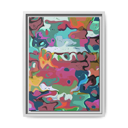 Colorful Abstract Marble - Framed Canvas