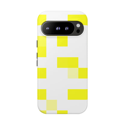 Yellow Pixel Grid -  Phone Case