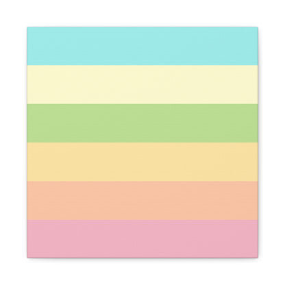 Pastel Stripes - Canvas