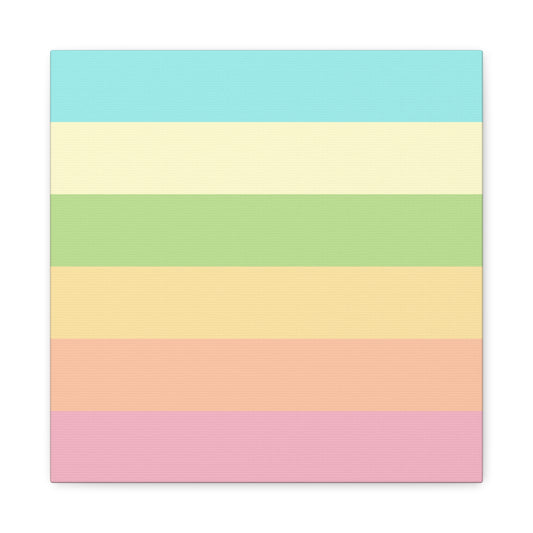 Pastel Stripes - Canvas