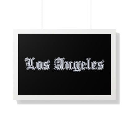 Los Angeles - Silver Edition - Framed Poster