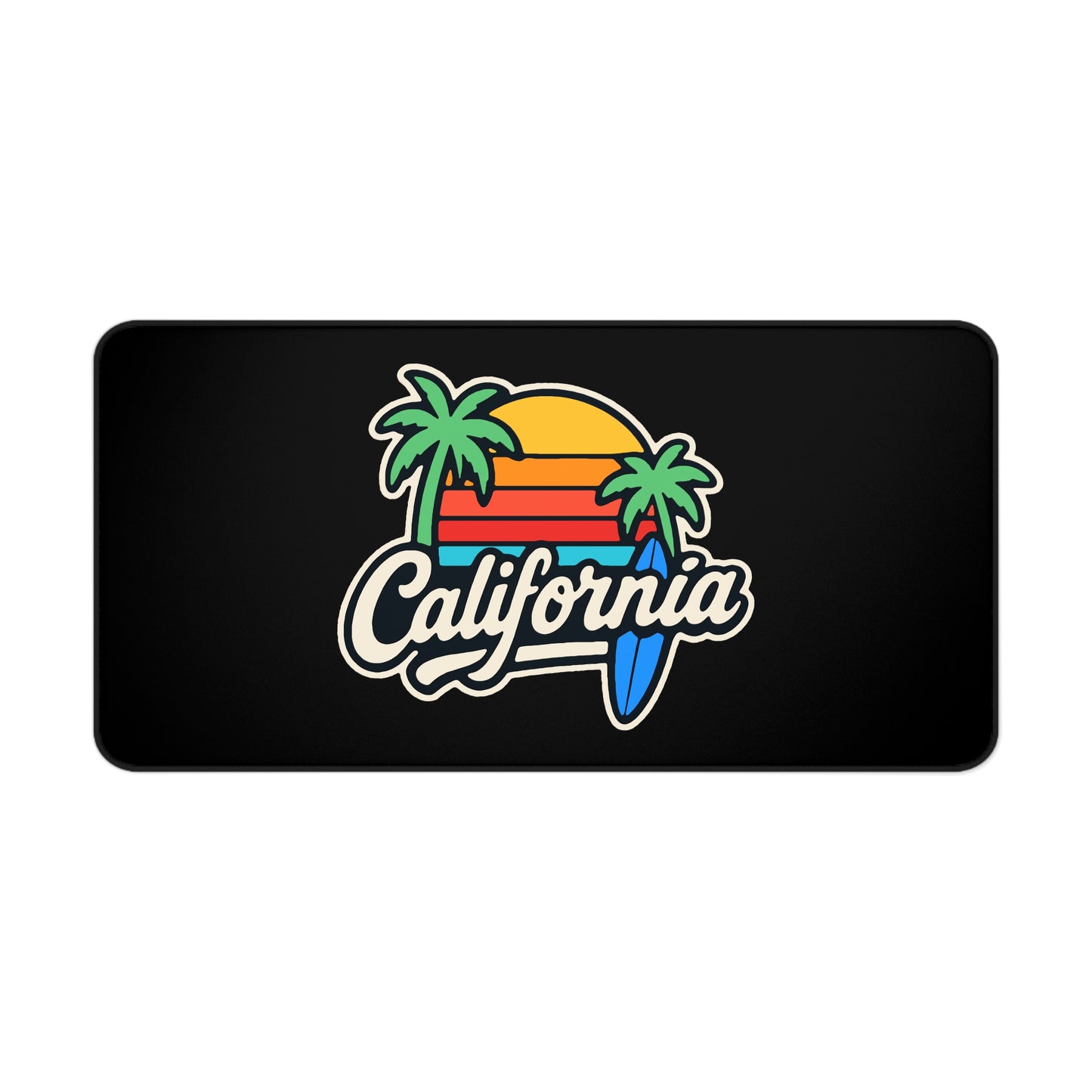 California Surf Vibes - Desk Mat
