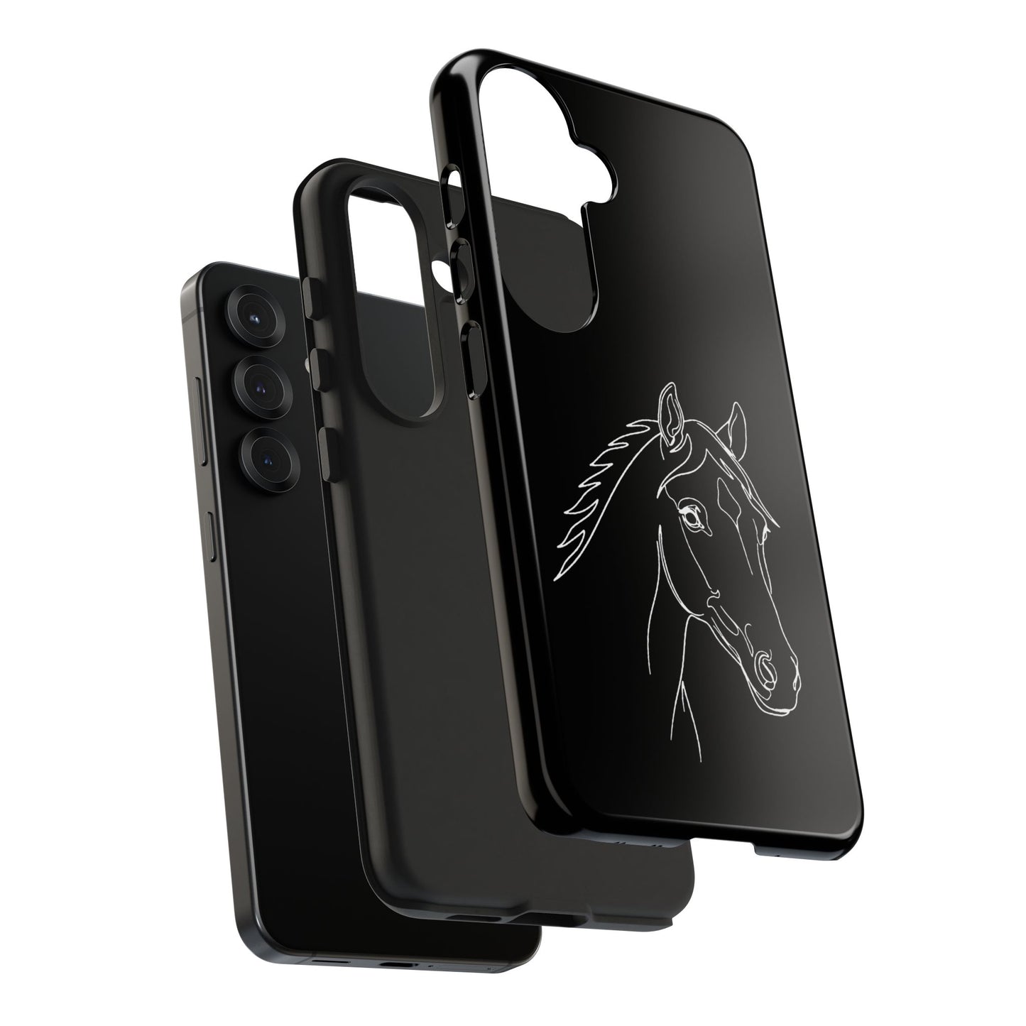 Horse Portrait Sketch - Phone Case