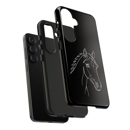 Horse Portrait Sketch - Phone Case