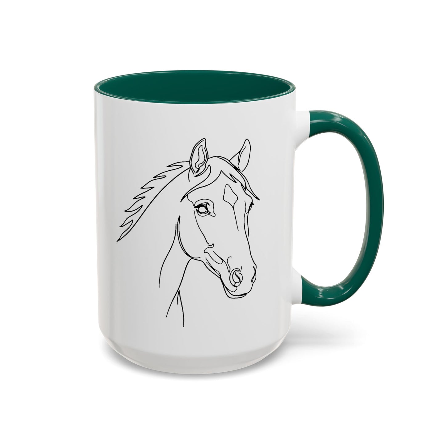 Horse Portrait Sketch - Colorful Mug
