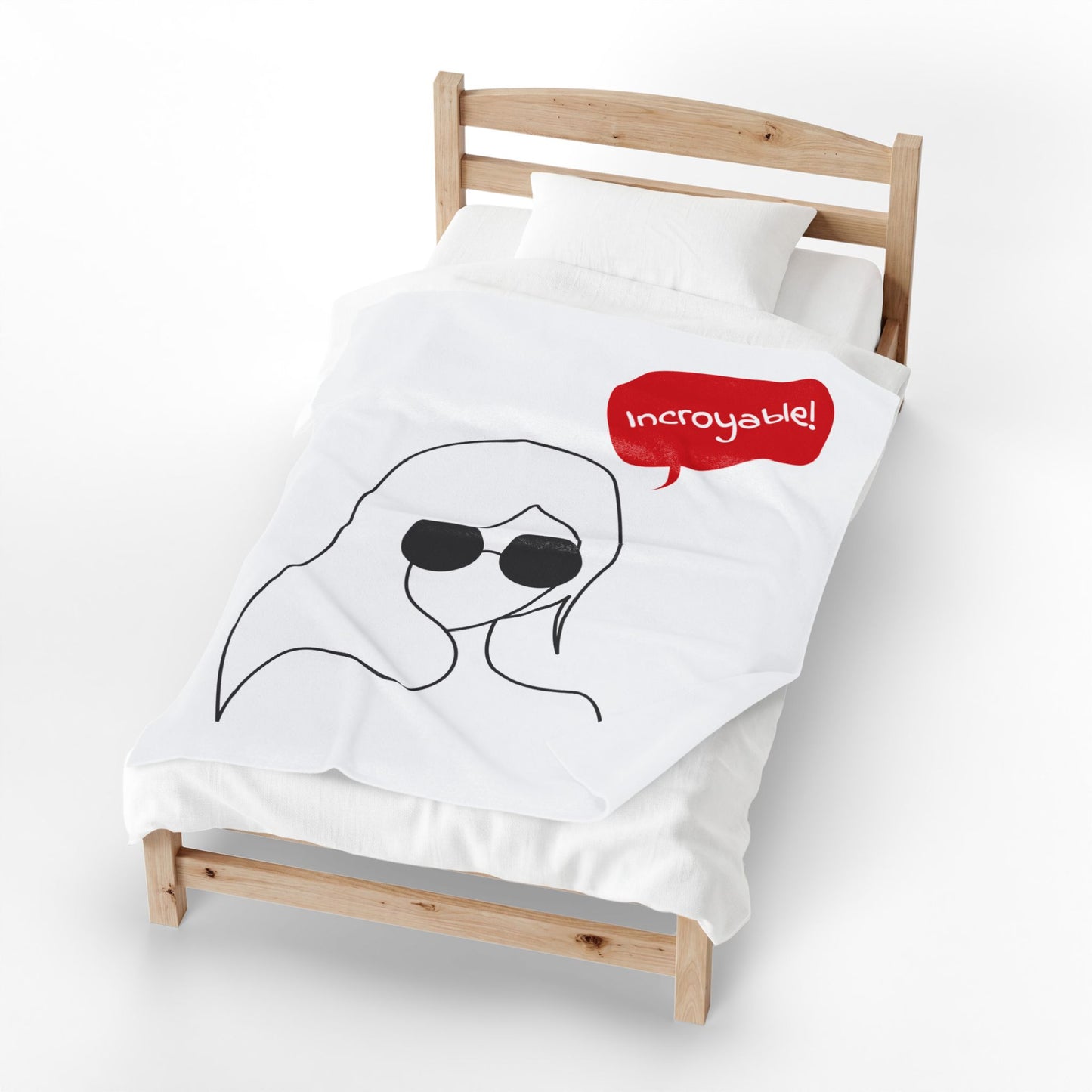 Incroyable Chic Girl - Plush Blanket