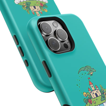 Floating Castle Dragon - Magical Fantasy Island - Magnetic Phone Case