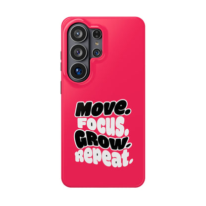 Move. Focus. Grow. Repeat. - Magnetic Phone Case