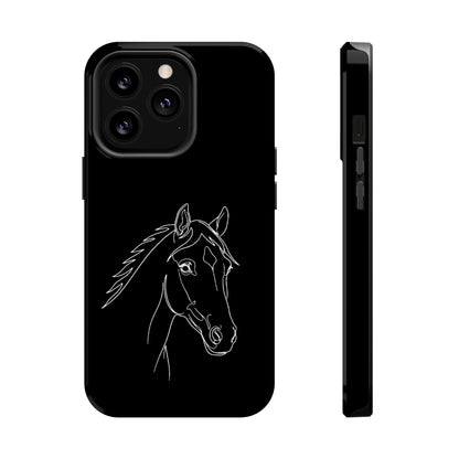 Horse Portrait Sketch - Magnetic Phone Case