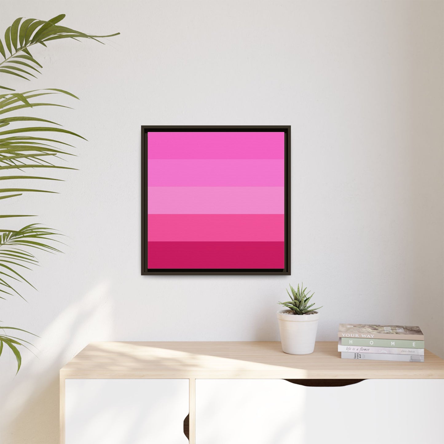 Valentine Rose Colors - Framed Canvas