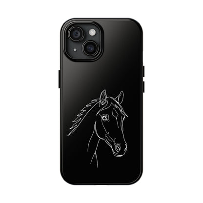 Horse Portrait Sketch - Phone Case