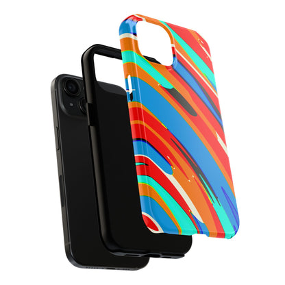Abstract Rainbow Swirl Arc - Phone Case