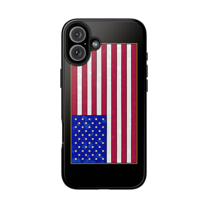 New Glory American Flag (Gold Edge Edition) - Phone Case