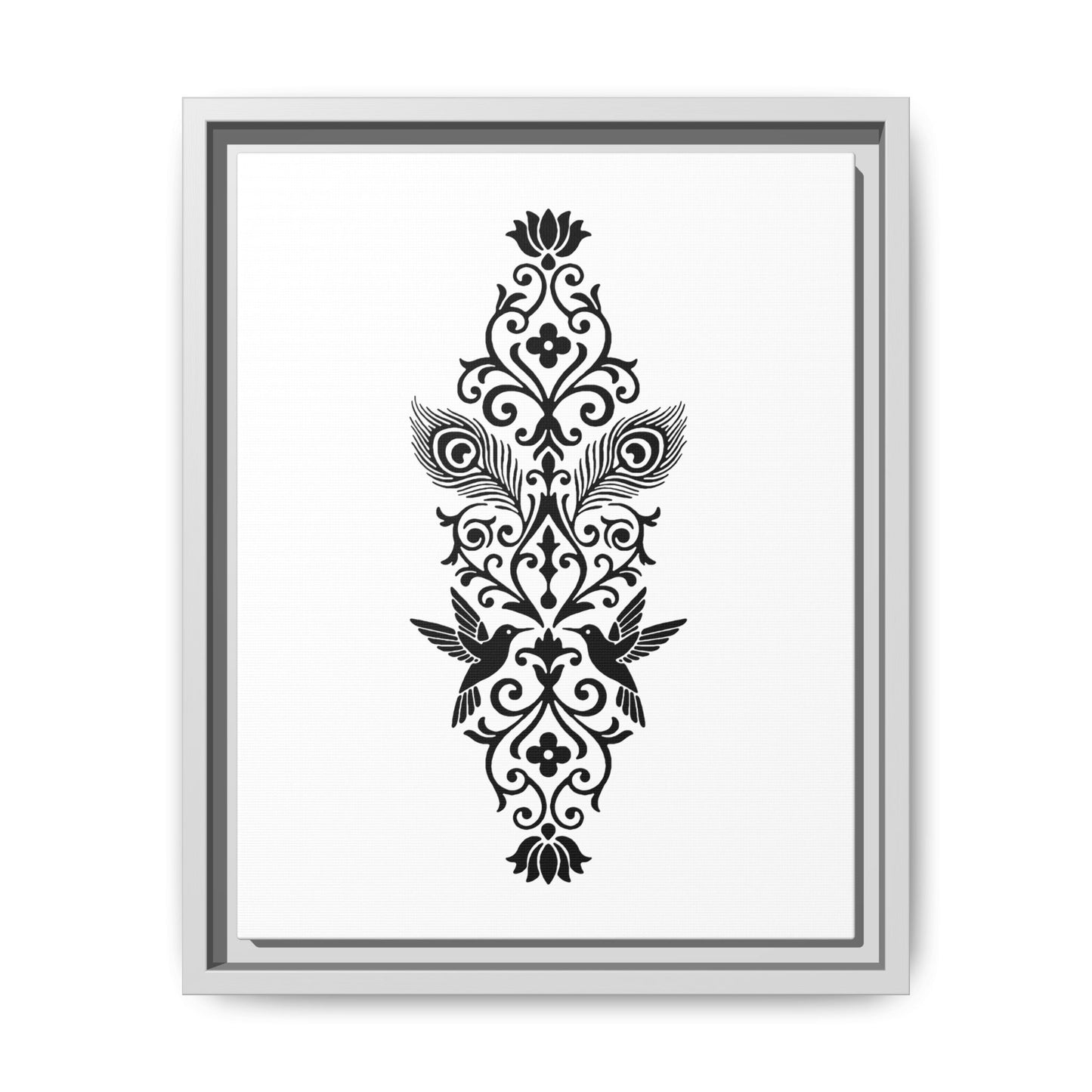 Hummingbird Soulmates - Framed Canvas