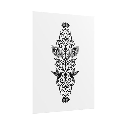 Hummingbird Soulmates - Rolled Poster