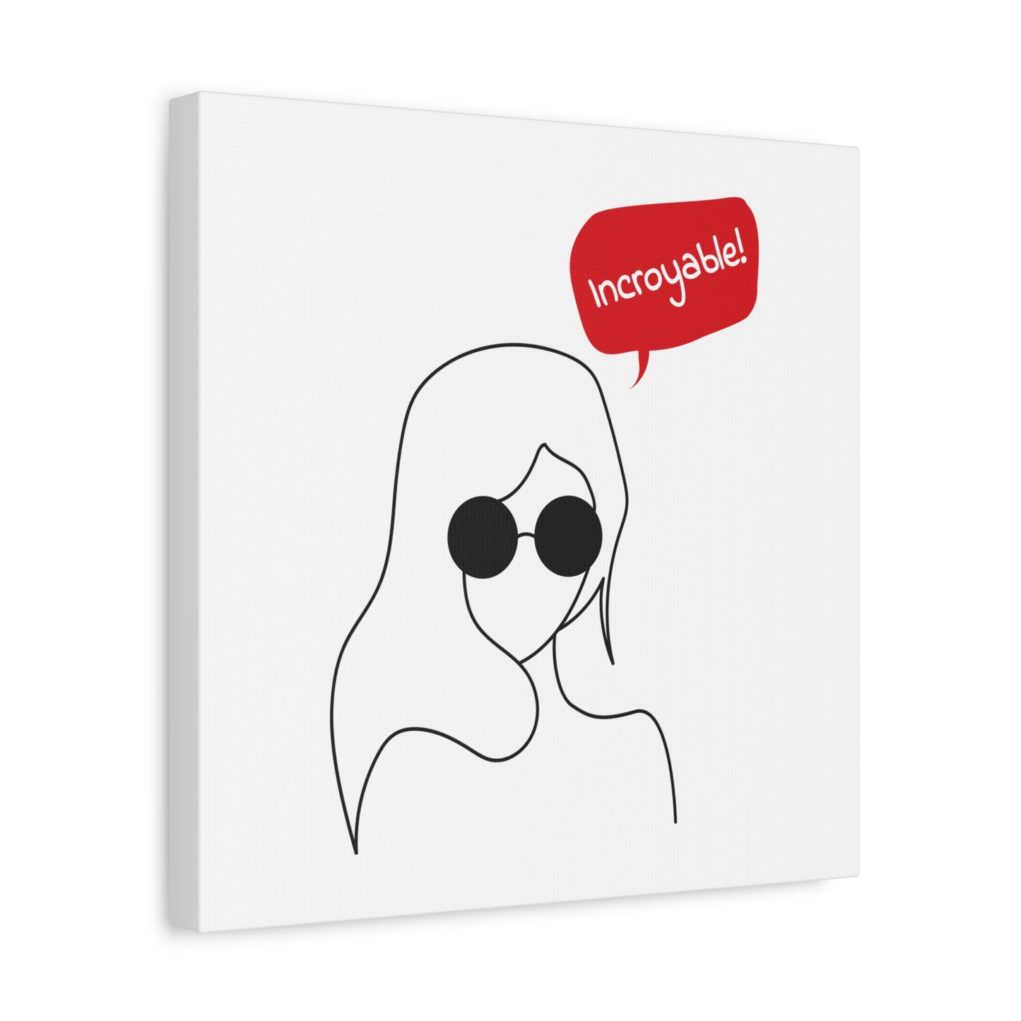 Incroyable Chic Girl - Canvas