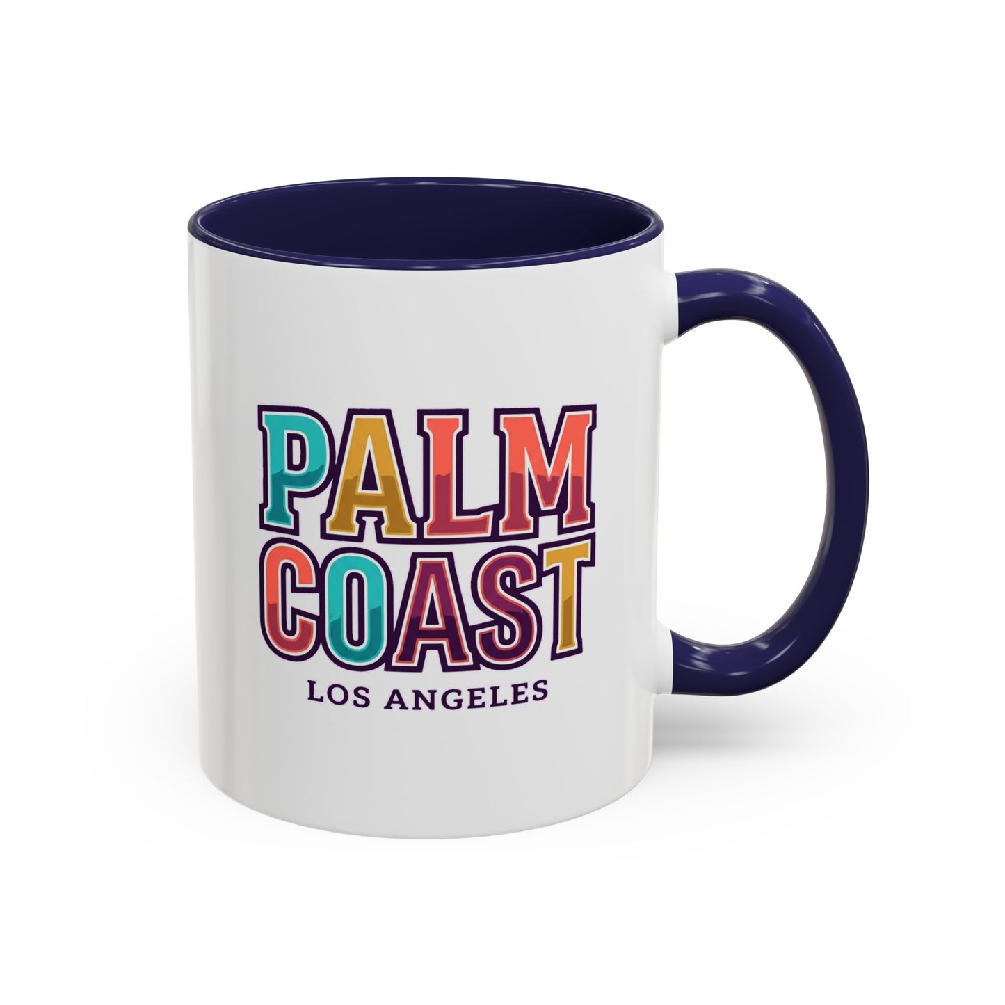 Palm Coast - Los Angeles - Color Accent Mug