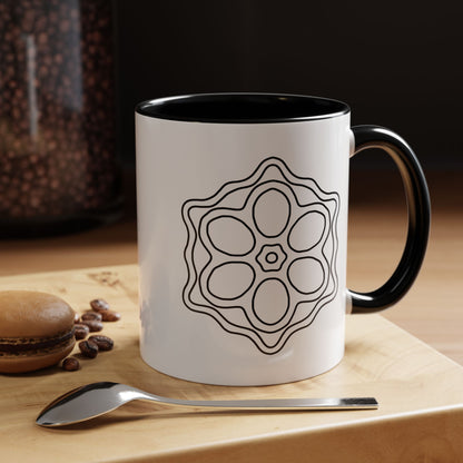 Elegant Floral Accent Coffee Mug, Perfect for Home, Office, Gifts, Birthdays, Inspirational Quotes, Tea Lovers
