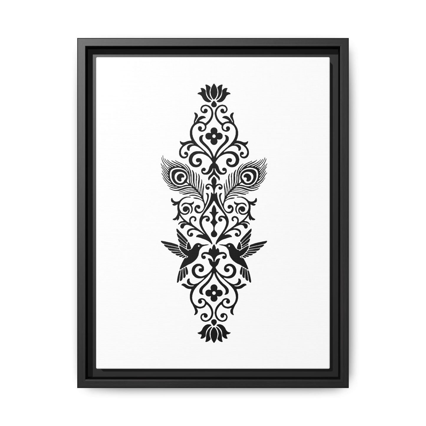 Hummingbird Soulmates - Framed Canvas