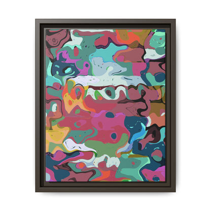 Colorful Abstract Marble - Framed Canvas