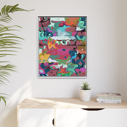 Colorful Abstract Marble - Framed Canvas