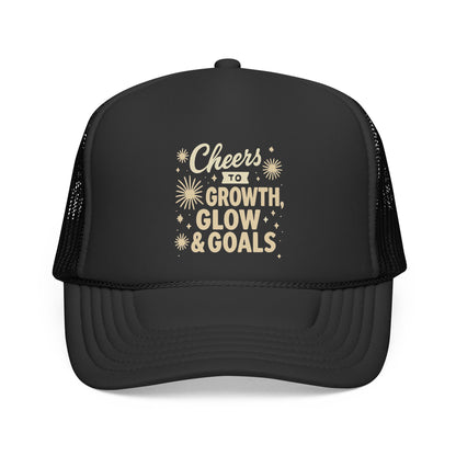 Cheers to Growth, Glow & Goals - Cap