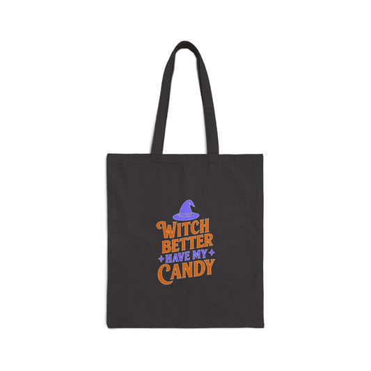 Halloween Tote Bag, Witch Better Have My Candy, Trick or Treat Tote, Reusable Shopping Bag, Gift for Witch Lovers
