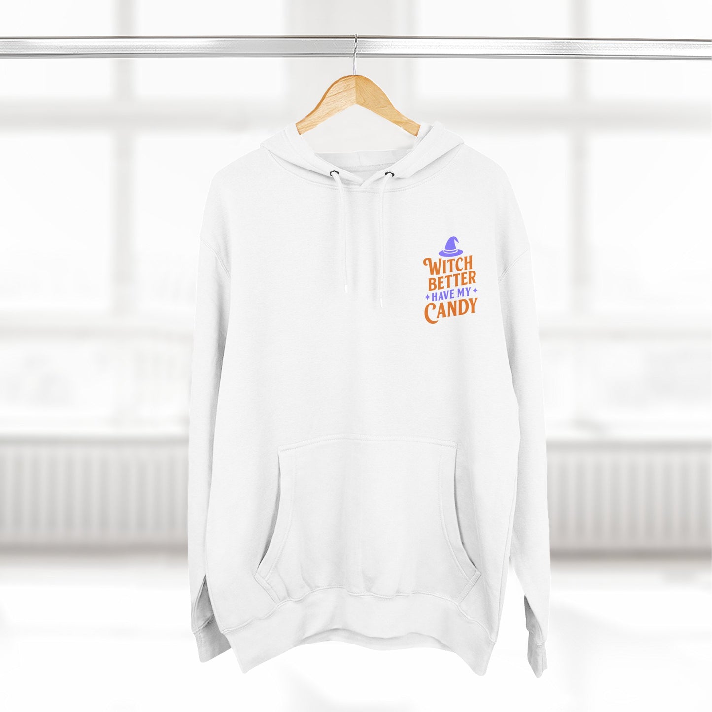 Witch-Themed Fleece Hoodie, Halloween Hoodie, Cozy Sweatshirt, Gift for Witches, Fall Fashion, Spooky Season Apparel